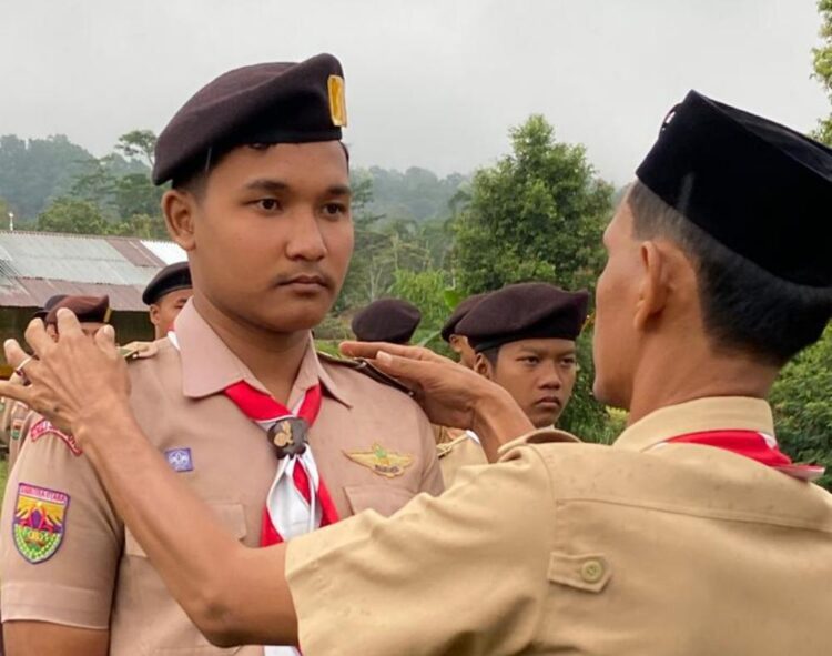 Pramuka Yayasan Perguruan Nurul Iman Dilantik Menjadi Penegak