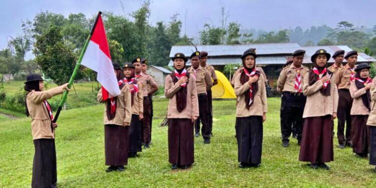 Pramuka Yayasan Perguruan Nurul Iman Dilantik Menjadi Penegak