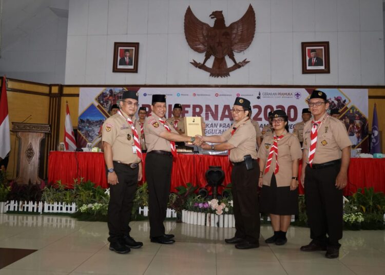 Ka Kwarnas Menutup Rakernas Gerakan Pramuka