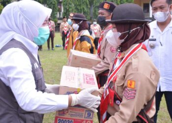 Wakil Wali Kota Palembang Lepas Kontingen Cabang Ikuti Jambore Daerah Sumatera Selatan