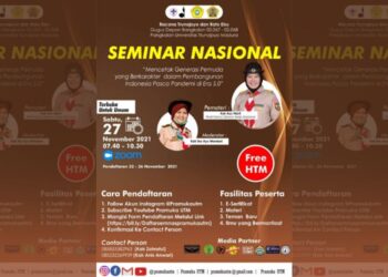 Seminar Nasional : Mencetak Generasi Pemuda yang Berkarakter dalam Pembangunan Indonesia Pasca Pandemi di Era 5.0