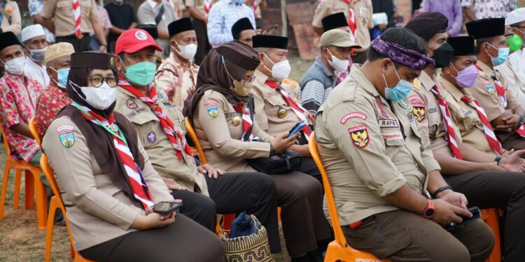Foto – Gunting Pita Tanda Pembangunan Masjid Raudatul Jannah Desa Muaro Singoan