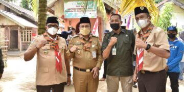 Wakil Ka Mabicab Gerakan Pramuka Kota Jambi Kunjungi Homestay Peserta PWN