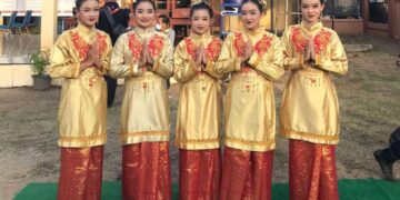 Peserta PWN Jambi Tahun 2021 Disambut Tari Persembahan Beras Kunyit