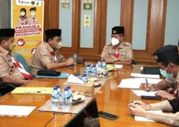 Audiensi ke Kwarnas, Ketua Kwarda Sumsel beserta Rombongan Diterima oleh Kak Bachtiar