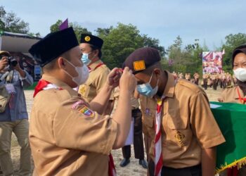 20 Pangkalan Gugusdepan Ikuti Persami Bukit Asam di Buper Bangko Barat Tanjung Enim
