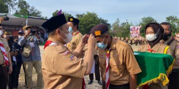 20 Pangkalan Gugusdepan Ikuti Persami Bukit Asam di Buper Bangko Barat Tanjung Enim