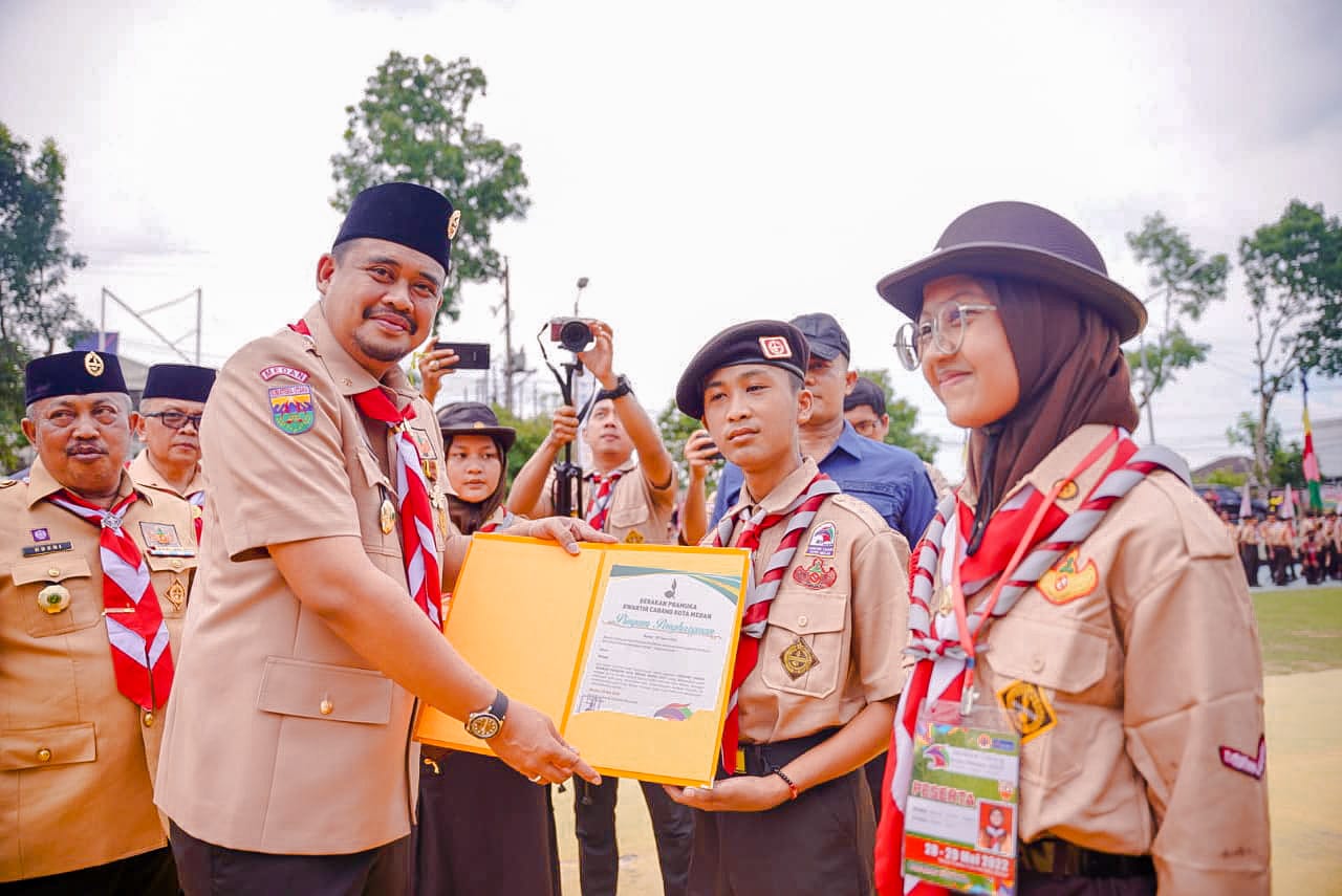 Bobby Nasution Apresiasi Digelarnya Jambore Cabang Gerakan Pramuka Kota ...