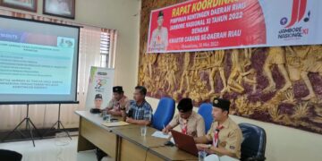 Persiapan Kontingen Jamnas XI 2022, Kwarda Riau Gelar Rapat Koordinasi Bersama Seluruh Kwarcab