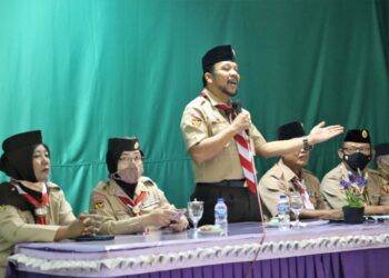 Kwartir Ranting Labuhan Maringgai Audiensi ke Pusdiklatnas Gerakan Pramuka