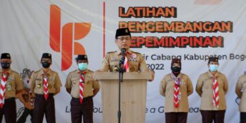 Buka LPK Kabupaten Bogor, Inilah Pesan Ketua Kwarcab kepada Para Peserta