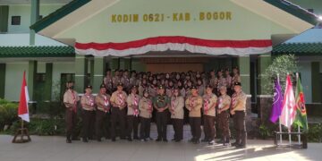 Kodim 0621 dan Kwarcab Kabupaten Bogor adakan Pembinaan Saka Wirakartika