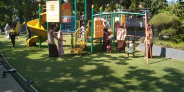 Tim Penilai Ruang Bermain Ramah Anak di Kabupaten Bogor Salut dengan Pramuka