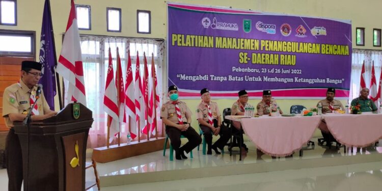Kwarda Riau Selenggarakan Pelatihan Manajemen Penanggulangan Bencana Tingkat Daerah