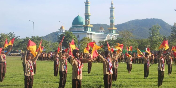 Foto – Pembukaan Jambore Cabang Kabupaten Sumbawa Barat 2022