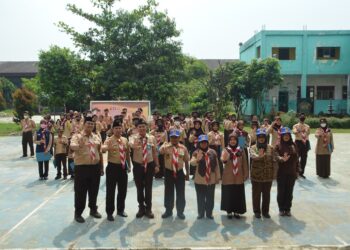 Lomba Petugas Upacara Menjadi Kegiatan Pertama Kwarran Cileungsi Jelang Hari Pramuka ke-61