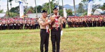 Tiga Pramuka Sibolga Terpilih Menjadi Petugas Upacara Jamda Sumut