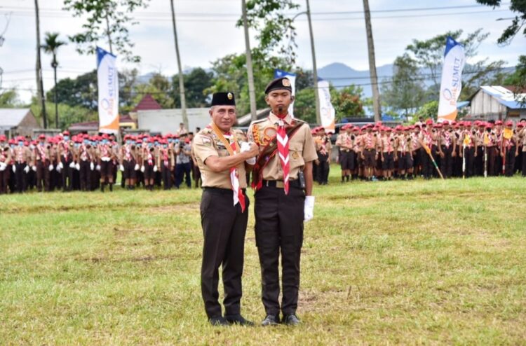 Tiga Pramuka Sibolga Terpilih Menjadi Petugas Upacara Jamda Sumut