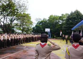 Gudep 07.111-07.112 SMAN 7 Kota Semarang Gelar Orientasi Kepramukaan untuk Siswa Baru