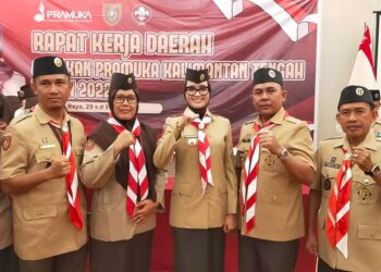 Kwarcab Kotawaringin Barat Hadiri Rakerda 2022 Gerakan Pramuka Kalteng