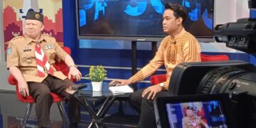Live Talkshow di TVRI Yogyakarta, Waka Binamuda Kwarda DIY Ulas Pembinaan Generasi Milenial Melalui Gerakan Pramuka
