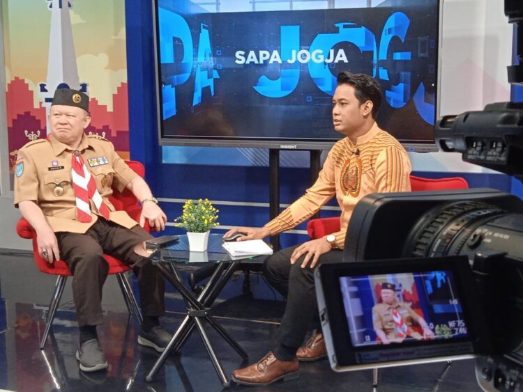 Live Talkshow di TVRI Yogyakarta, Waka Binamuda Kwarda DIY Ulas Pembinaan Generasi Milenial Melalui Gerakan Pramuka