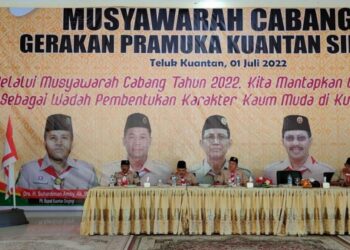 Mucab V Kuantan Singingi, Ka Kwarda Riau Himbau Pramuka Tampil Terdepan Atasi Masalah Kaum Muda
