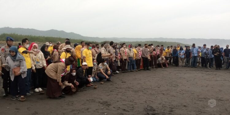 Saka Bahari Kwarda DIY Selenggarakan Festival Penyu Pesisir di Pantai Pelangi Bantul