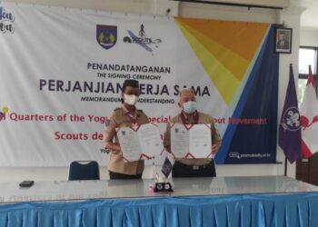 Pramuka Kaledonia Baru dan Kwarda DIY Tandatangani Perjanjian Kerja Sama, Kolaborasikan Kegiatan Kepramukaan