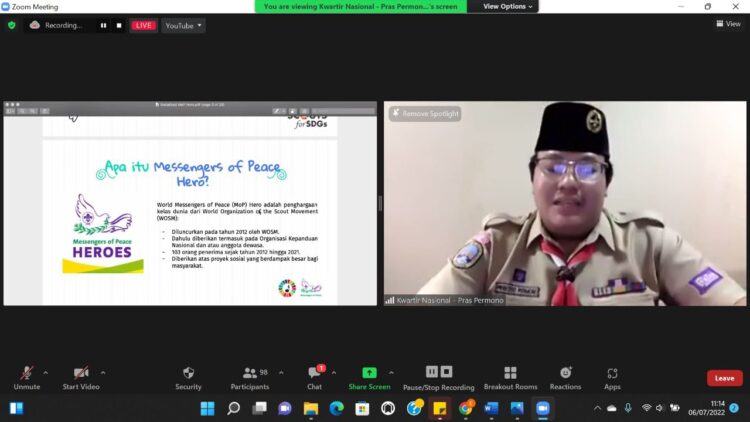Sosialisasi World Messengers of Peace Hero, Kwarnas Beri Akses Kesempatan