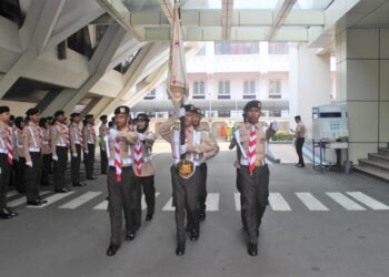 Panji Gerakan Pramuka Sudah Berada di Gedung Tri Satya Cibubur