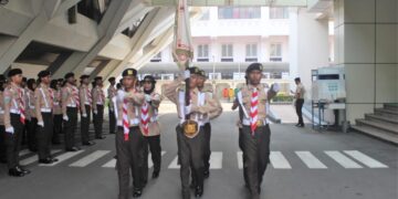 Panji Gerakan Pramuka Sudah Berada di Gedung Tri Satya Cibubur