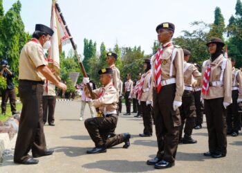 Panji Gerakan Pramuka Sudah Berada di Gedung Tri Satya Cibubur
