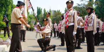 Panji Gerakan Pramuka Sudah Berada di Gedung Tri Satya Cibubur