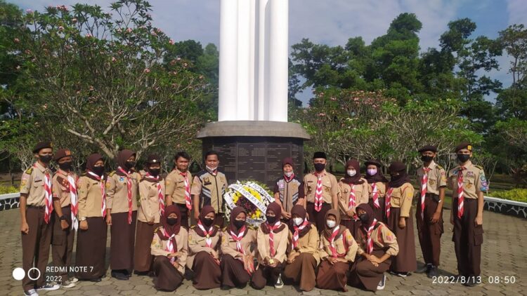 Kwarran Bojonggede Ikuti Ziarah Rombongan Jelang Hari Pramuka ke-61