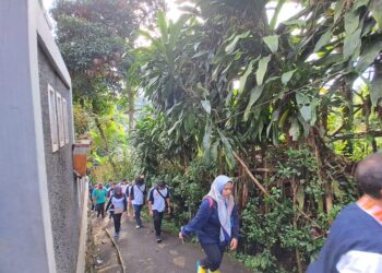 Kwarran Ciawi Meriahkan Jalan Sehat Sambut HUT ke-77 RI, Kirim Peserta Hingga Buka Stan