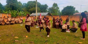 Antusias Anggota Pramuka Siaga SDN Pasi Angin 03 Kwarran Megamendung Ikuti Persari