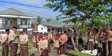 Jelang Hari Pramuka ke-61 Kwarran Kemang Adakan Ziarah Ke Makam Tokoh Pramuka Kabupaten Bogor