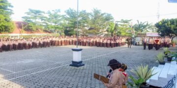 Lancar !! Upacara Peringatan Hari Pramuka Kwarran Megamendung