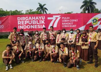 DKR Bojong Gede Ikuti Upacara HUT RI Ke-77