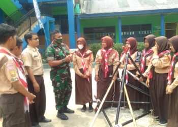 Babinsa Lakukan Penyuluhan Program Kampung Pancasila di Gudep Pangkalan Mts Fathul ‘Ulum