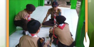 Jelang Giat Kwarran Pramuka SDN Kedung Waringin Tingkatkan Latihan