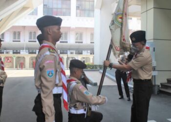 Pramuka Kwarcab Tangerang Diberi Kehormatan Menjadi Pasukan Pembawa Panji Gerakan Pramuka Dalam Rangkaian Hari Pramuka ke-61 dan Jamnas XI 2022