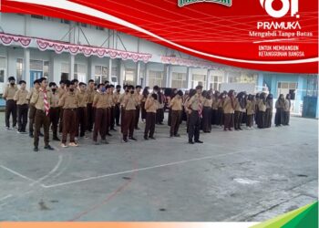 SMK Nuansa Kwarran Cigombong Kenalkan Pramuka Pada Siswa Baru