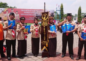 Kwarcab Jepara Raih Penghargaan di Puncak Peringatan Hari Pramuka Ke-61 Tingkat Kwarda Jateng