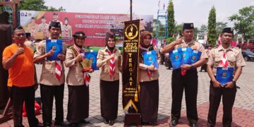 Kwarcab Jepara Raih Penghargaan di Puncak Peringatan Hari Pramuka Ke-61 Tingkat Kwarda Jateng