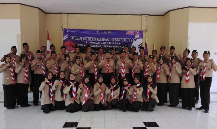 Tingkatkan Kemampuan Kepramukaan, Kwarcab Jepara Adakan Scouting Skills Course Tahun 2022