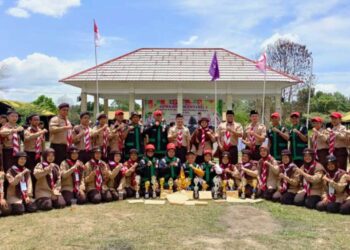 Tutup Jambore Ranting, Ketua Kwarran Binawidya Minta Peserta Terus Aktif di Gudep