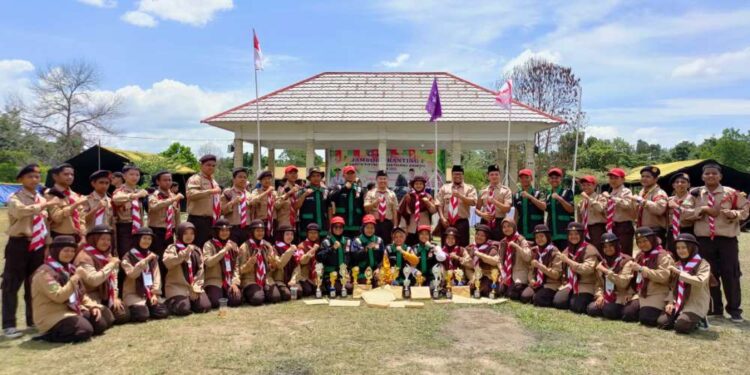 Tutup Jambore Ranting, Ketua Kwarran Binawidya Minta Peserta Terus Aktif di Gudep