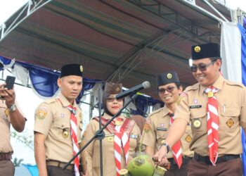 Waka Binamuda Kwarcab Kabupaten Bogor Hadiri Jambore Ranting Cibungbulang
